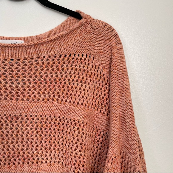 Universal Thread | Orange Crew Neck Knit Sweater | One Size - Picture 4 of 14
